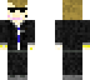 man in black