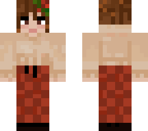 minecraft christmas skin me irl :)