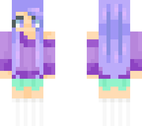 purple-hair girl