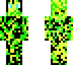 the yellow green black one frog
