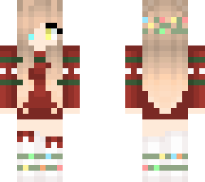 blonde christmas girl