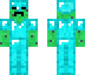 creeper with diamond armor troll