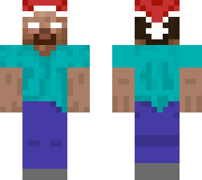 herobrine with christmas hat