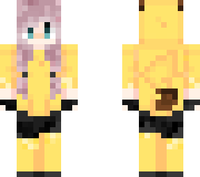 pink haired pikachu