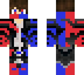 red and blue boy