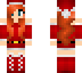 red head, santa helper