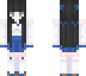 blue anime girl