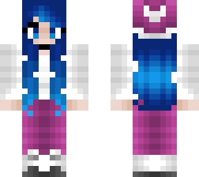 christmas - cleora - blue hair - pink and white outfit