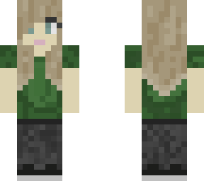 girl w/ dirty blonde hair and green eyes