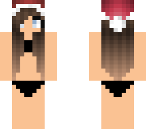 christmas girl with swim suit