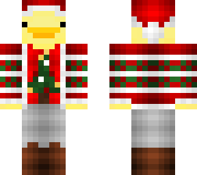 duck in christmas tree sweater