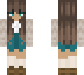 skirt girl (teal)