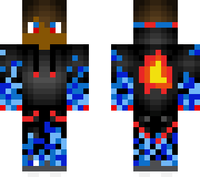 updated black red and blue skin
