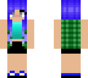 blue hair girl