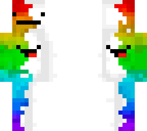 half rainbow-white derp