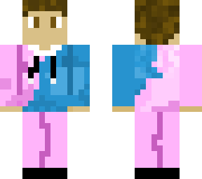 pink and blue sweater hoodie off