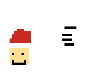 santa head and list