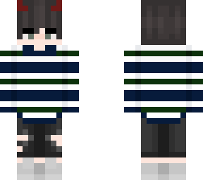 stripes with demon horns