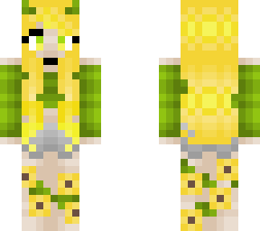 sunflower - yellow blonde - green croptop