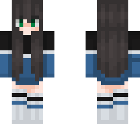 black + blue nightgown