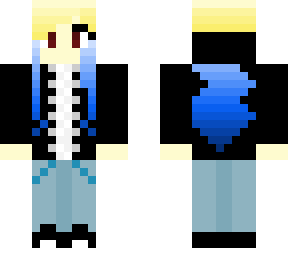 blue haired girl