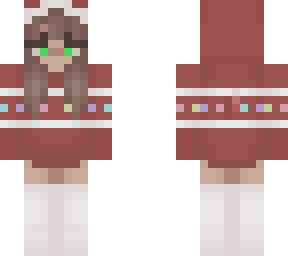 christmas hoodie + long socks