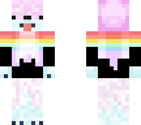 pastel rainbow pup