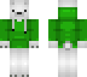 polar bear green hoodie