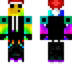rainbow slime with christmas hat 2.0