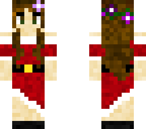 red christmas girl