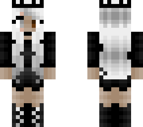 storm - blackout outfit - white silver fade hair