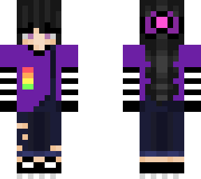 black & purple