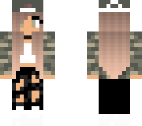 camouflage girl skin