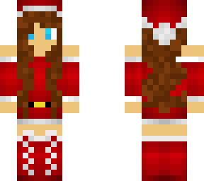 edited (brown hair and blue eyes) christmas girl