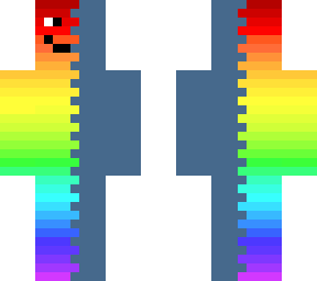 half rainbow man
