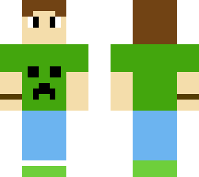 long hair boy with creeper shirt