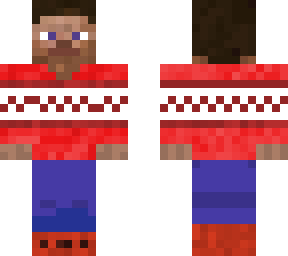 original steve with red pullover