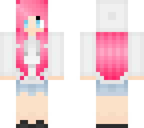 pink in hoody