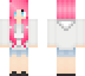 pink with hood down