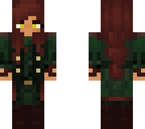 female elf with a coat