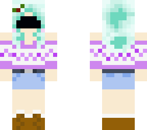 girl wearing winter sweater