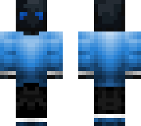 blue shirt blocky guy