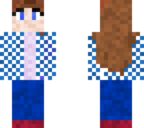 girl with  checkered jacket