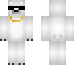 gold chain polar bear