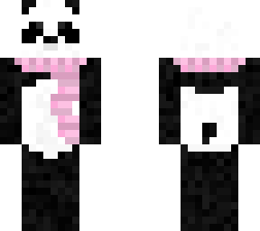 panda with scarf