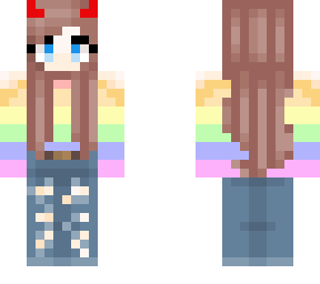 rainbow jumper girl