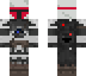red/silver mandolorian