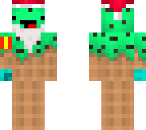 santa ice cream mint