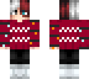 shoto todoroki christmas sweater + lights