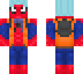 spider-man in winter clothes